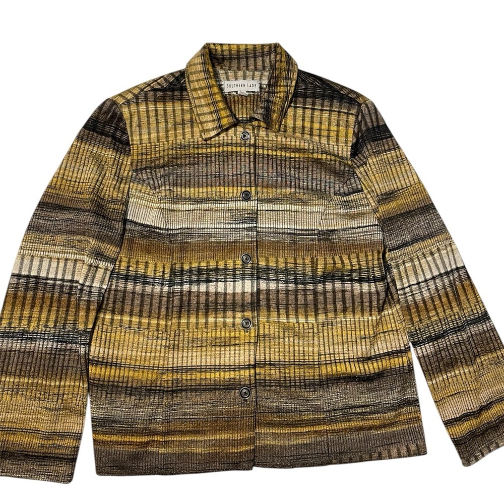 Southern Lady Multicolor Striped Women’s Medium Jacket /Top